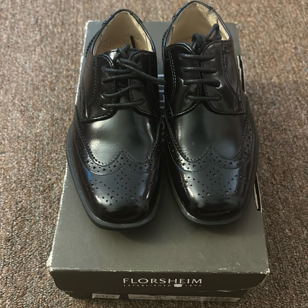 Toddler boys Florsheim shoes, black size 10